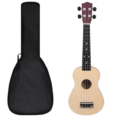 Set dječjeg ukulelea SOPRANO, s torbom boja svijetlog drva 23 "